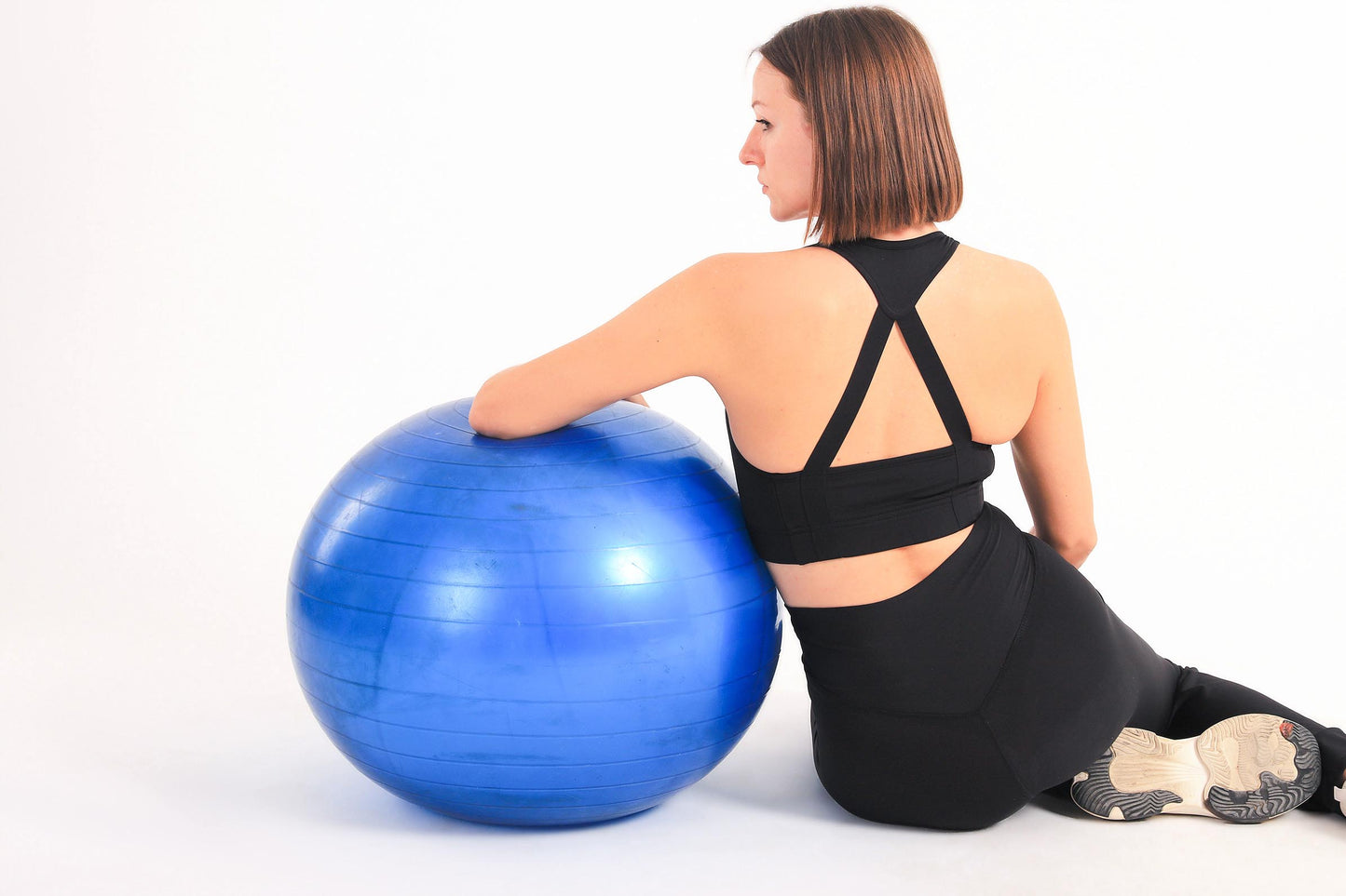 Black strap detail sports bra - sports bras, support
