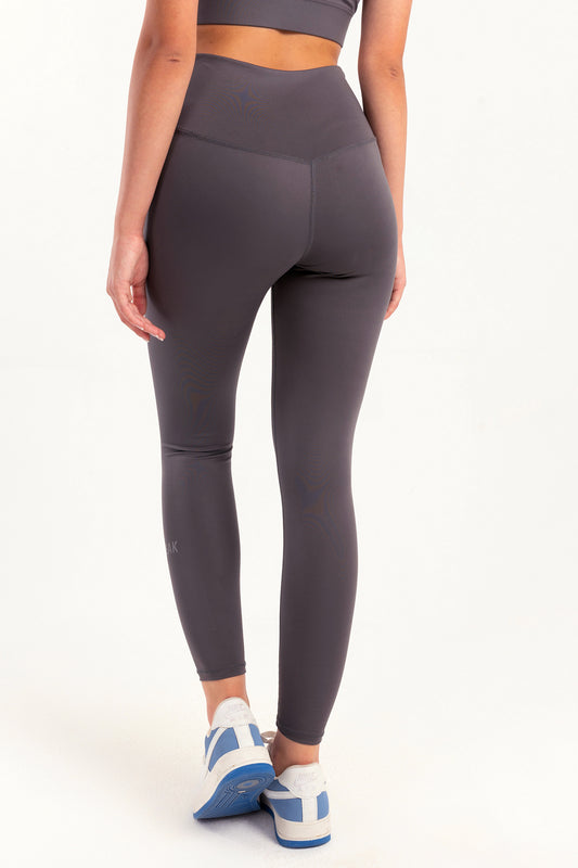 Hybrid Smoke Grey Cross Leggings