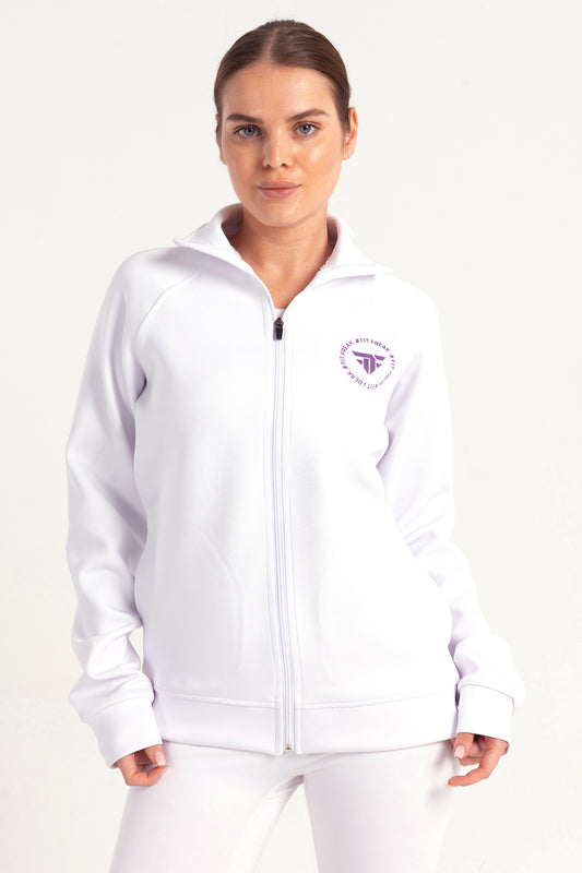 Hybrid White Zip Jacket