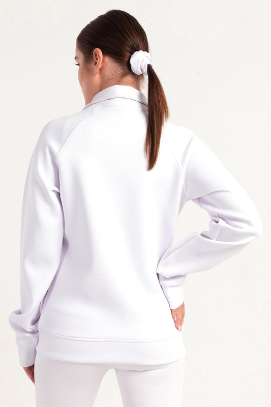 Hybrid White Zip Jacket