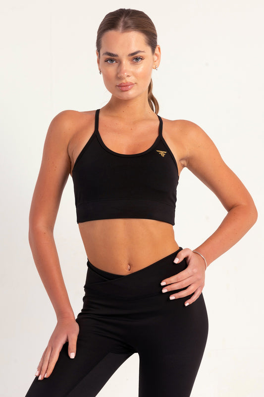 Hybrid Black Core Sports Bra