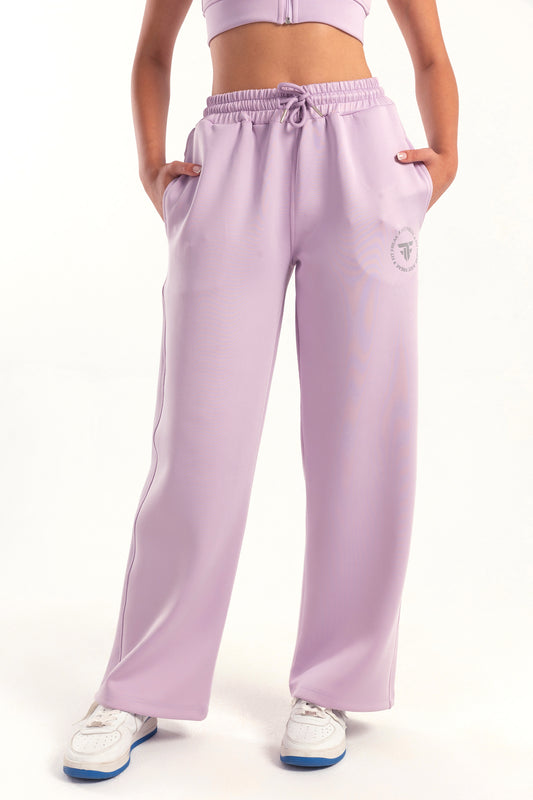 Hybrid Lilac Wide Leg Sweatpants