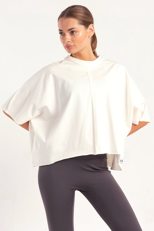 White Flow Boxy Top