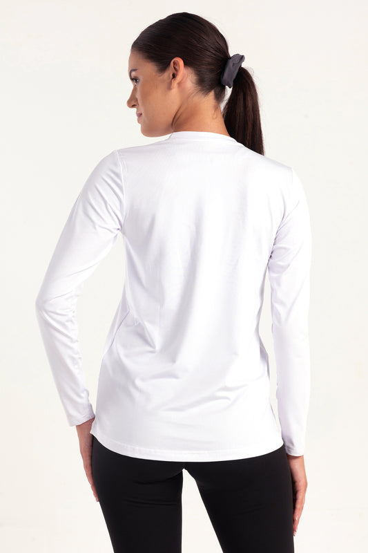 White Long Sleeve Top