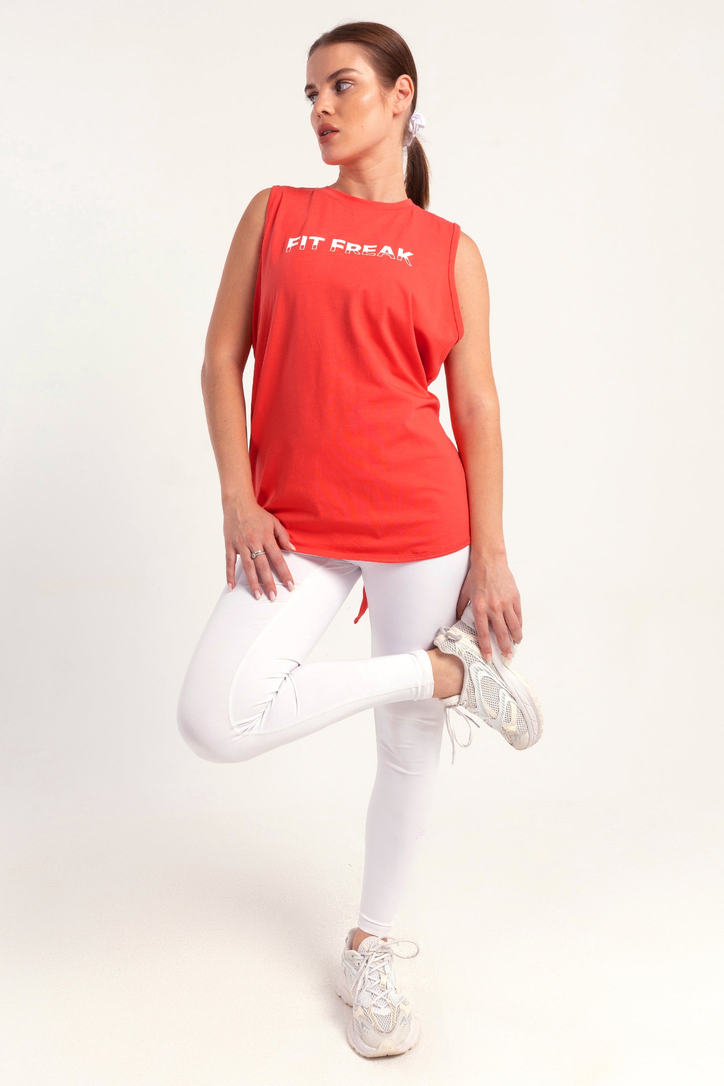 Melon Back Tie Tank Top