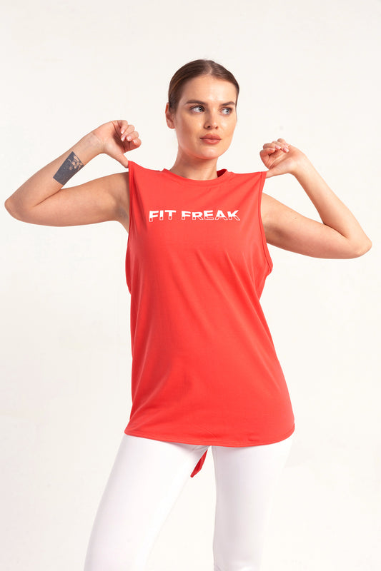 Melon Back Tie Tank Top