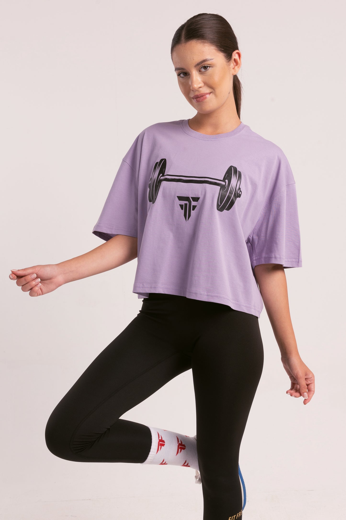 Barbell Babe Cropped T-shirt