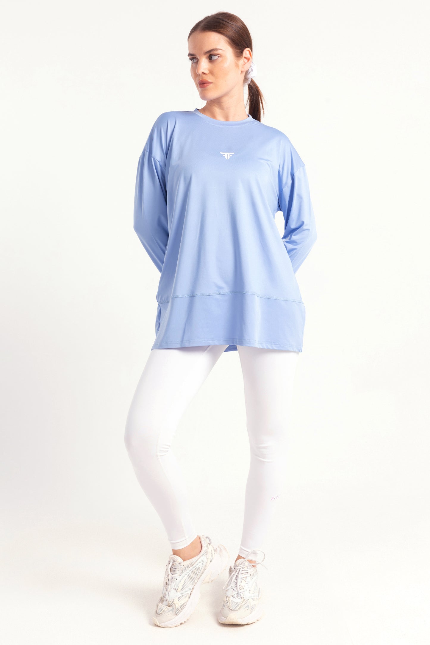 Sky Blue Warm-Up Modest Top