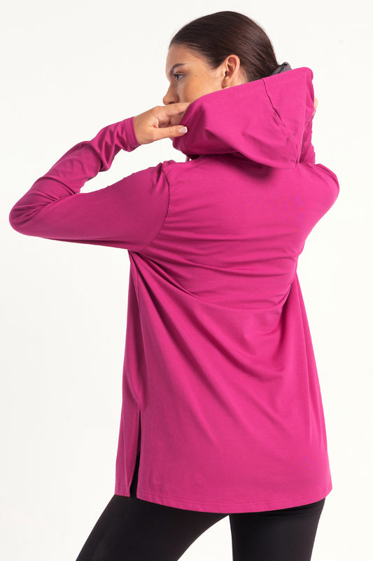 Purple Limitless Fit Freak Print Hoodie