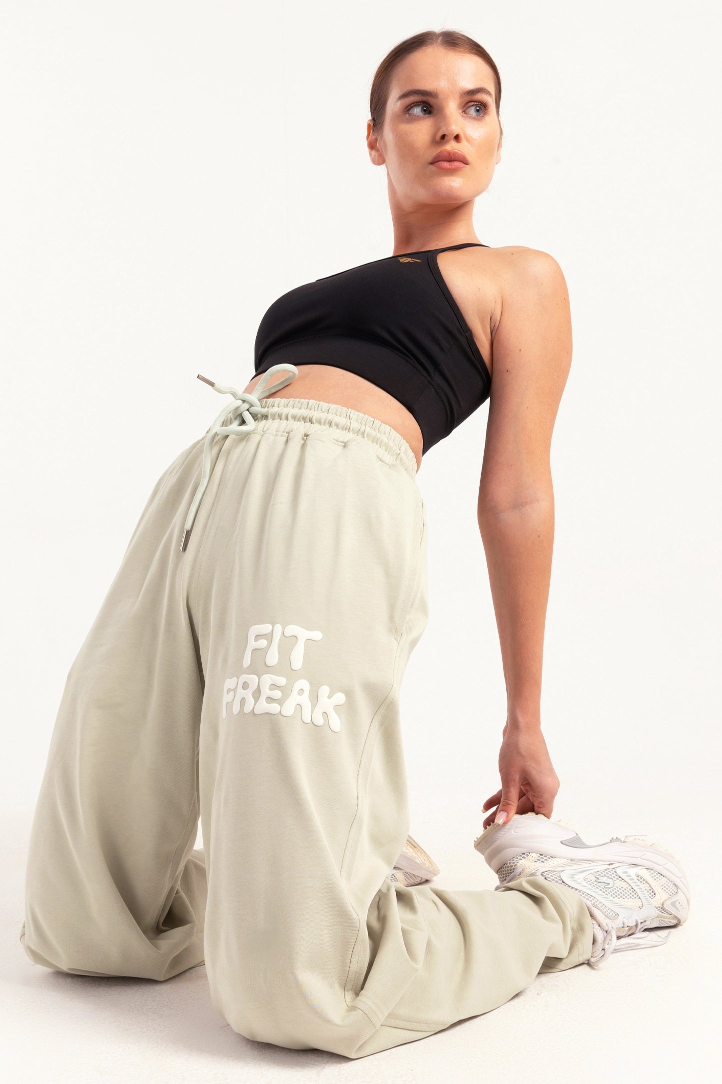 Mint Pop Print Sweatpants - bottom