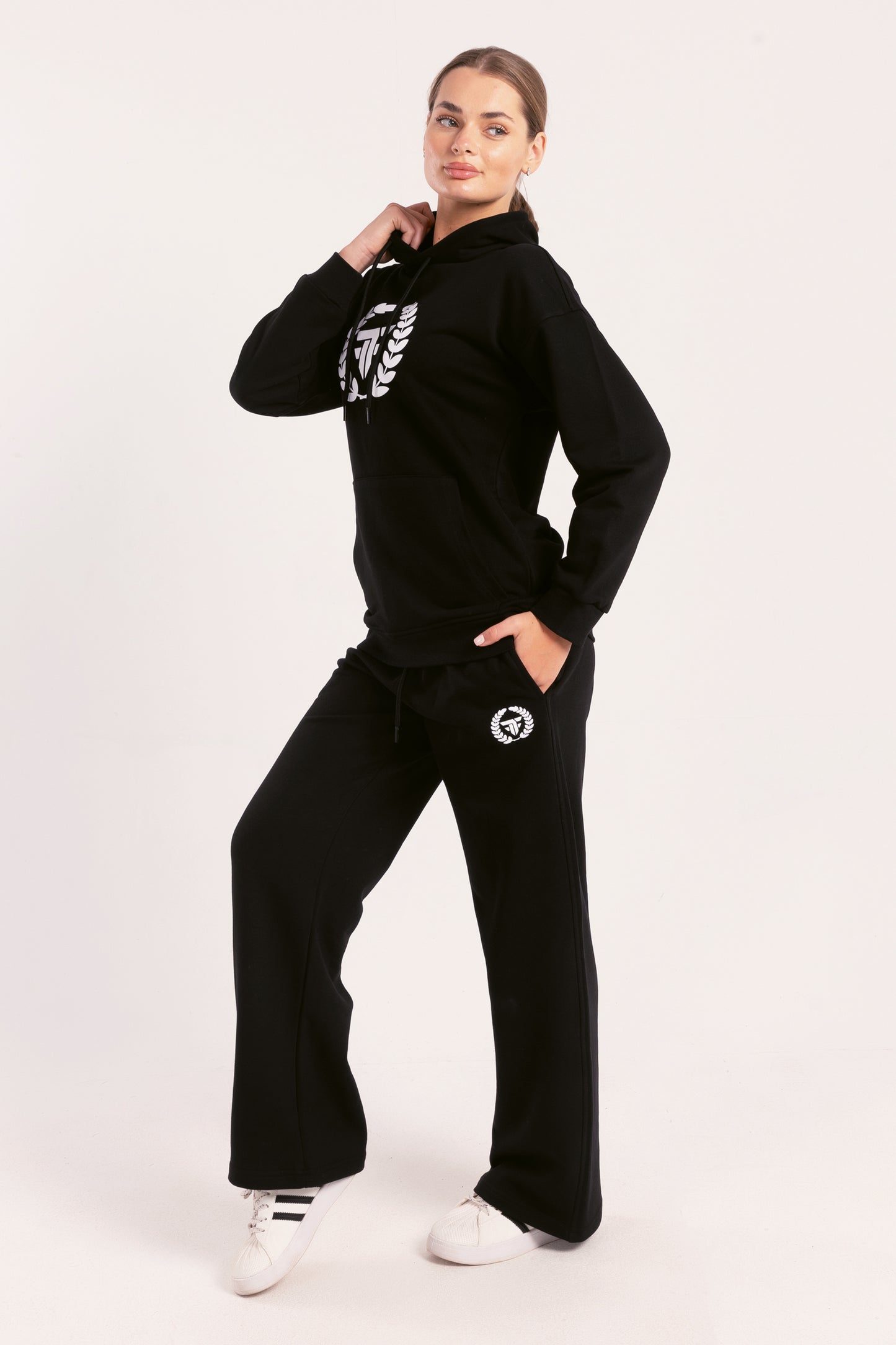 Black Elite Crest sweatpants