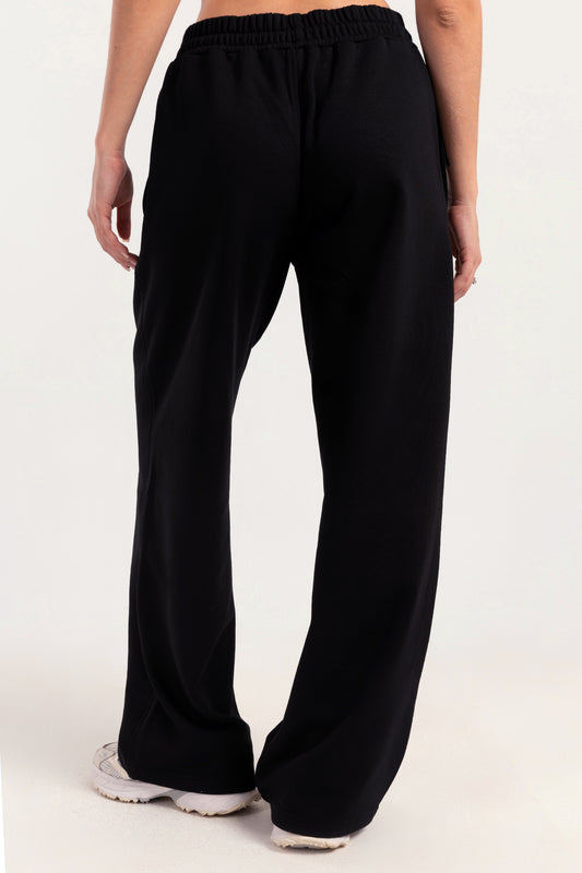 Black Elite Crest sweatpants