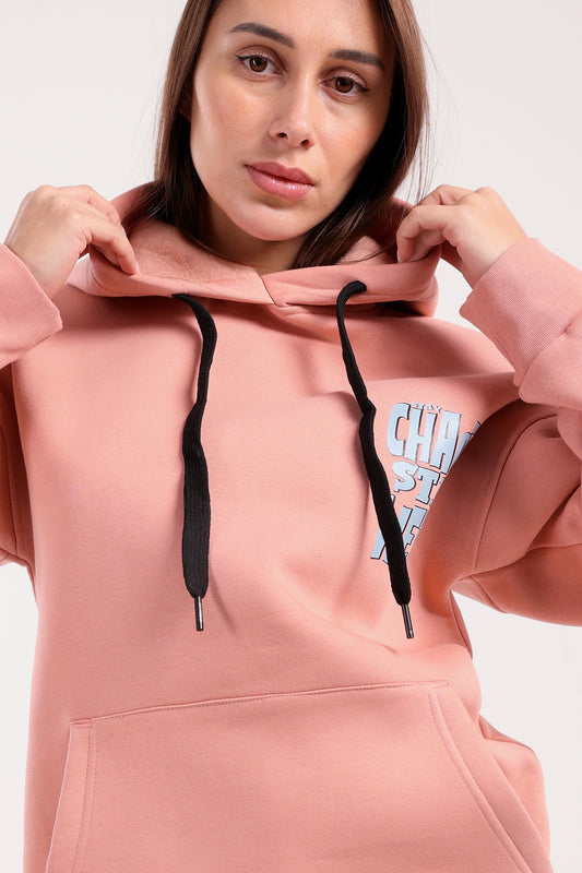 Chaotic stitch print hoodie - hoodie
