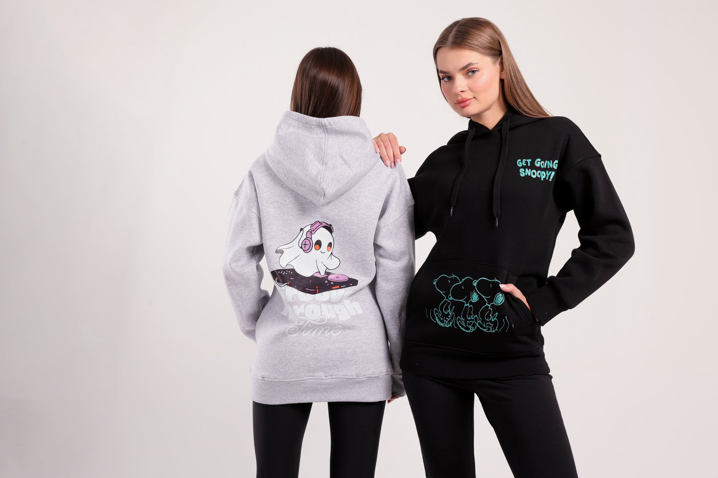 Get going snoopy print hoodie