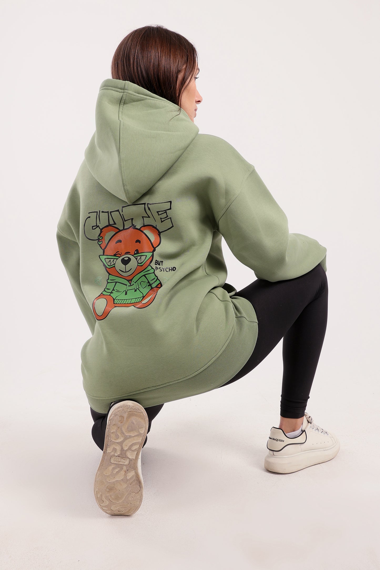Cute but psycho print hoodie