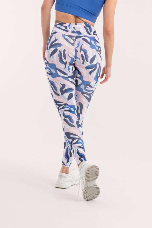 Colored Waves Printed Leggings