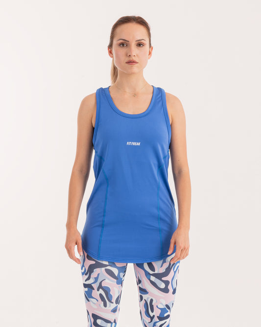 Blue Sleeveless Top