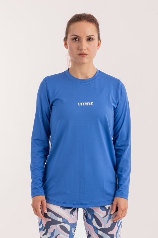 Blue Long Sleeve Top