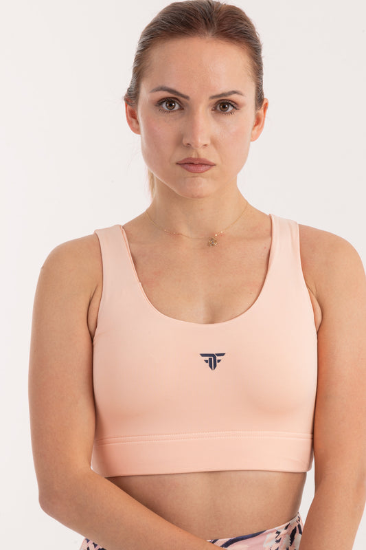 Peach Molded Cup Sports Bra