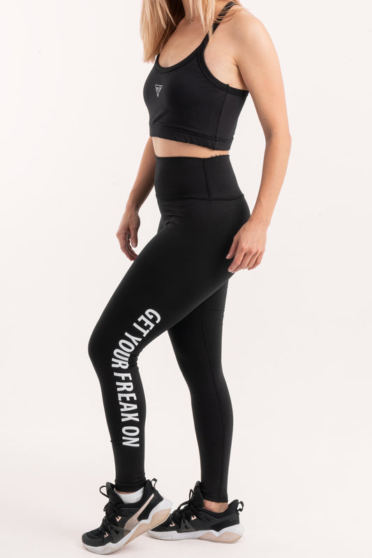Get Your Freak On Black Leggings