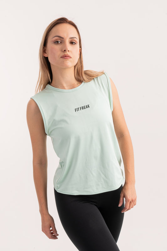 Mint Back Detail Top