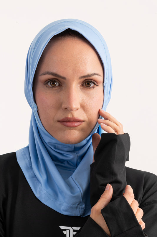 Sky Blue Sports Hijab