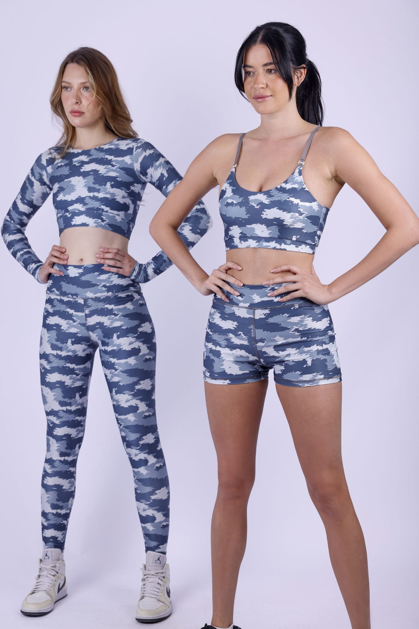 Smoke Grey Camo Printed Short - short