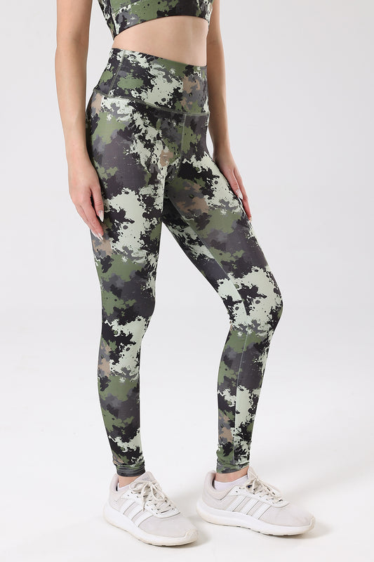 Storm splash print leggings