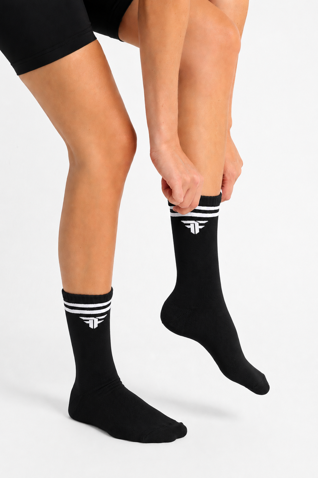 Double Stripe Crew Socks