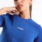 Running Half Sleeve Top In Royal Blue - tops, workout tops