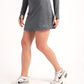 Dark grey basic tennis skort