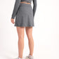 Dark grey basic tennis skort