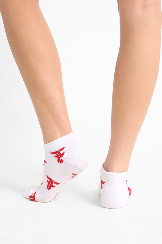 Logo Print Ankle Socks - socks