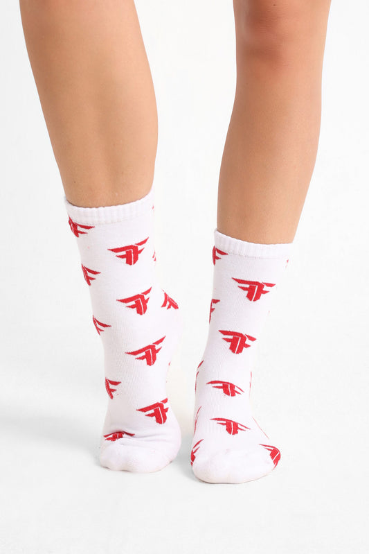 Logo Print Crew Socks