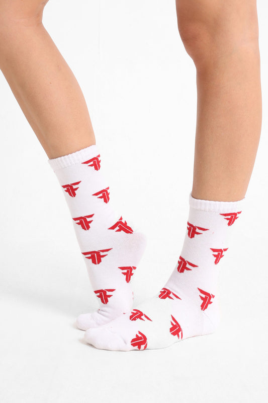 Logo Print Crew Socks