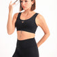 Black waistband basic sports bra