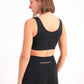 Black waistband basic sports bra