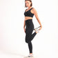 Black waistband basic sports bra