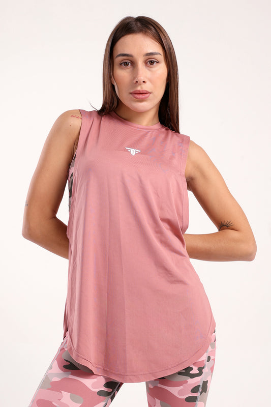 Rose Round Hem Top