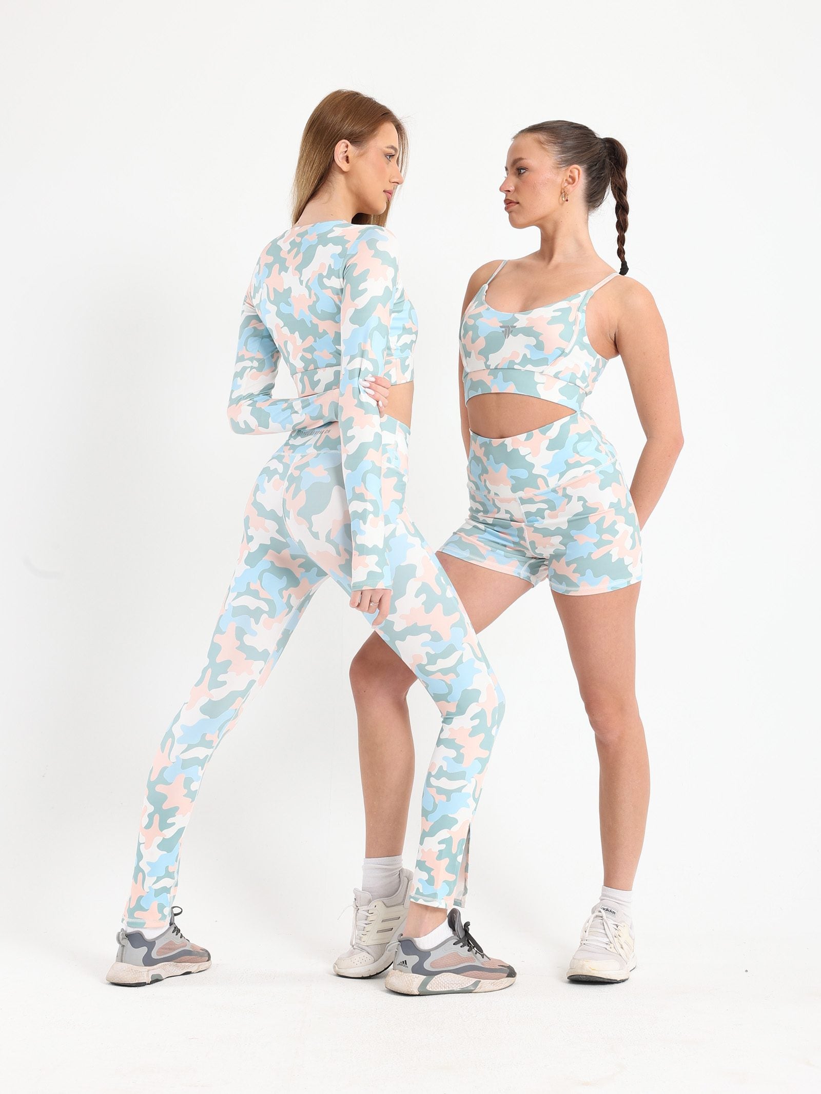 Colored Camo Printed Hot Shorts - shorts