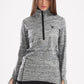 Ash Grey Heather Half Zipper Sweatshirt