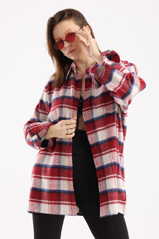 Red Check Overshirt