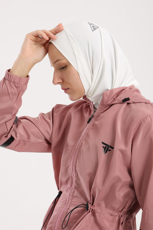 Sports Hijab In White - sports bras, support