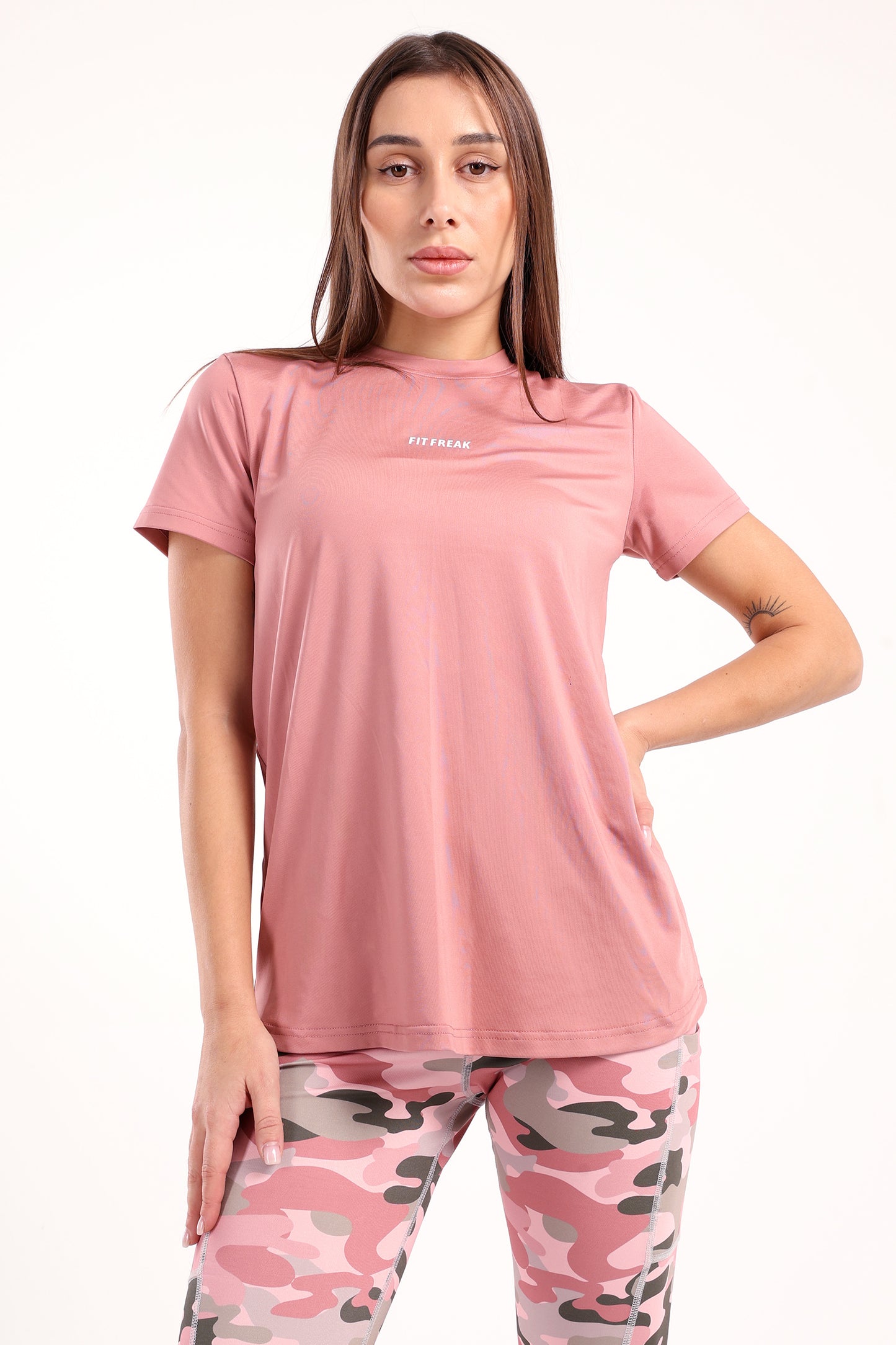 Rose Running Half Sleeve Top