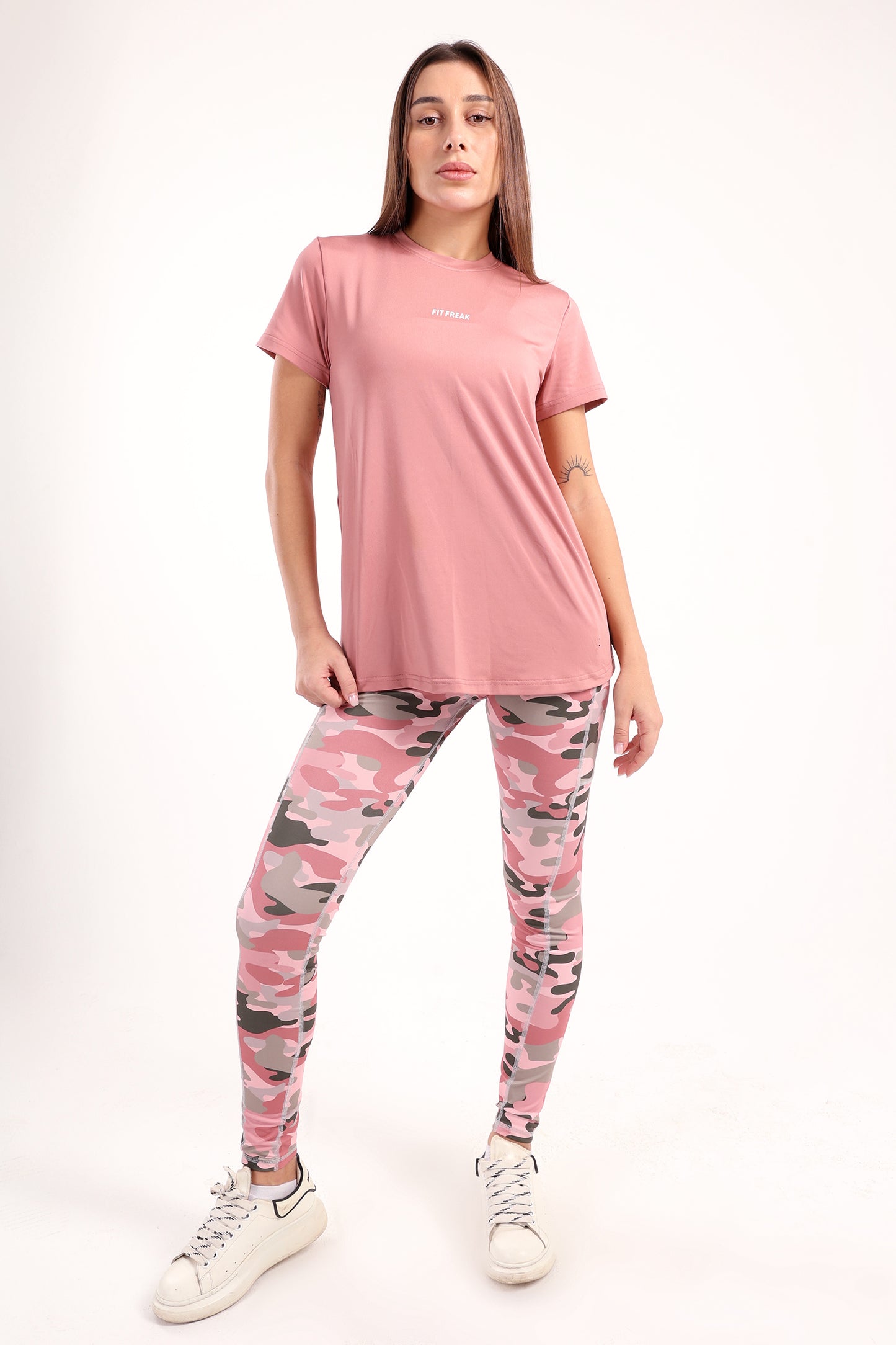 Rose Running Half Sleeve Top