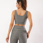 Light Gray Heather Molded Cup Sports Bra