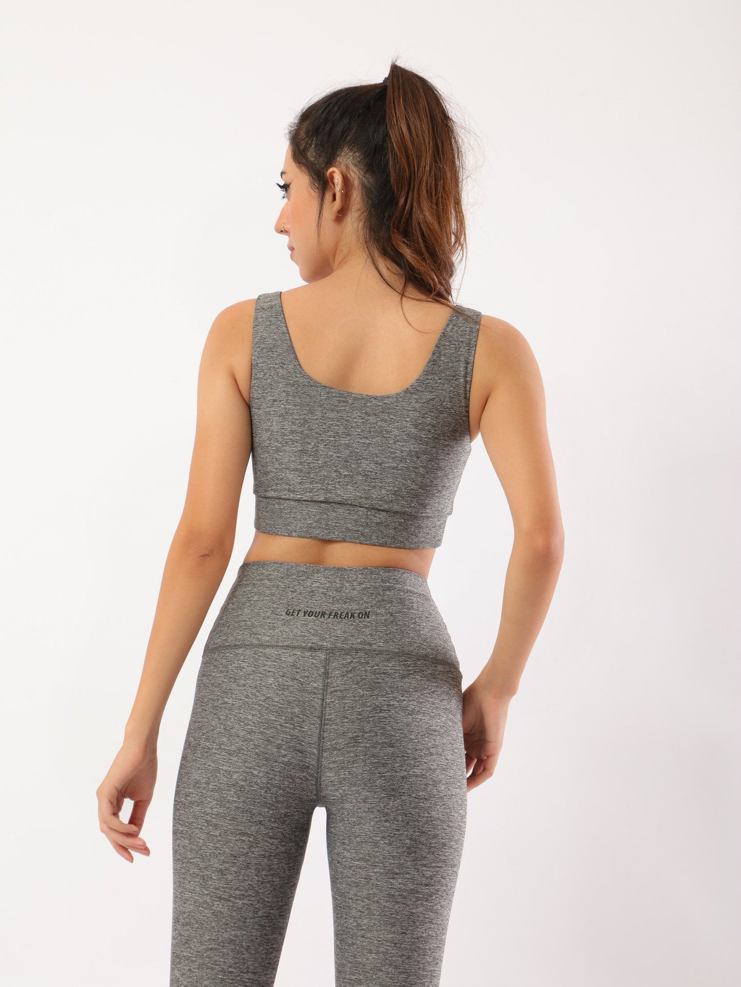 Light Gray Heather Molded Cup Sports Bra