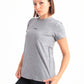 Running Half Sleeve Top In Light Grey