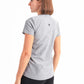 Running Half Sleeve Top In Light Grey