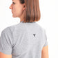 Running Half Sleeve Top In Light Grey